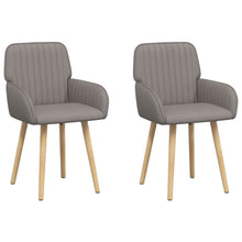Eettafelstoelen 2 pcs Stof Taupe 56,5 x 50 x 87,5 cm