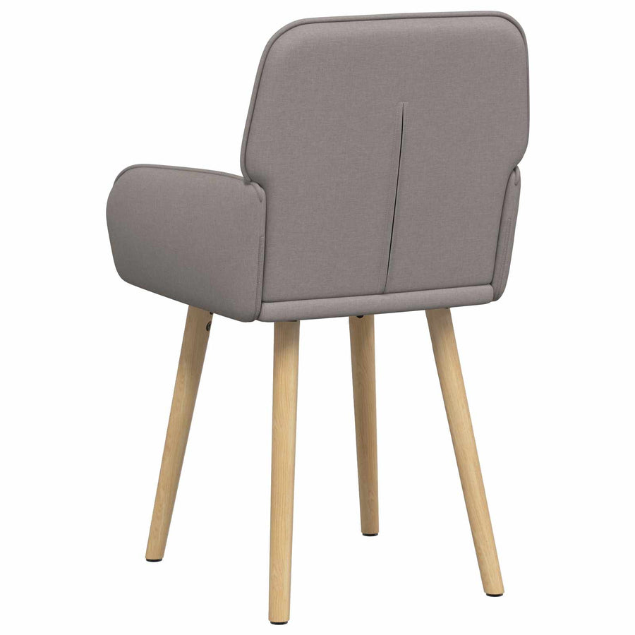 Eettafelstoelen 2 pcs Stof Taupe 56,5 x 50 x 87,5 cm