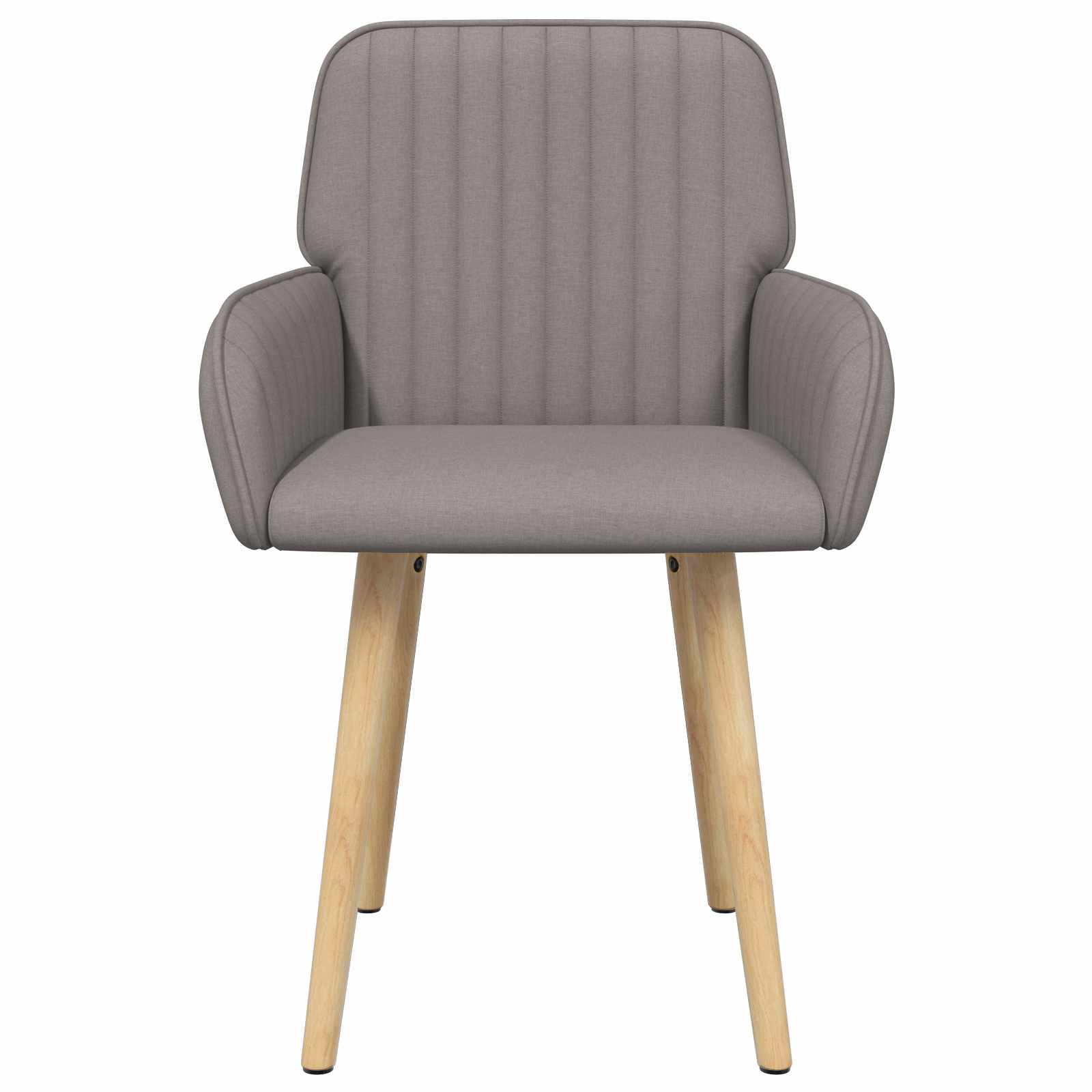 Eettafelstoelen 2 pcs Stof Taupe 56,5 x 50 x 87,5 cm