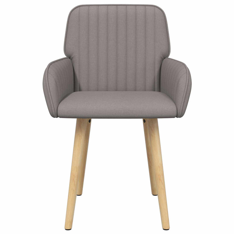 Eettafelstoelen 2 pcs Stof Taupe 56,5 x 50 x 87,5 cm