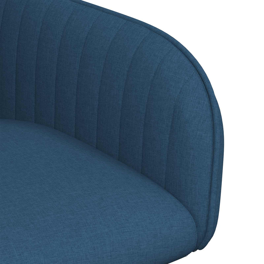 Eettafelstoelen 2 pcs Stof Blauw 56,5 x 50 x 87,5 cm