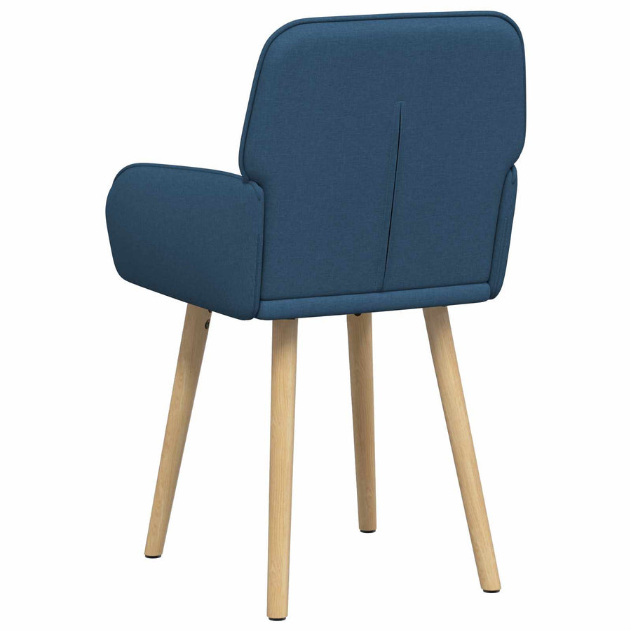 Eettafelstoelen 2 pcs Stof Blauw 56,5 x 50 x 87,5 cm