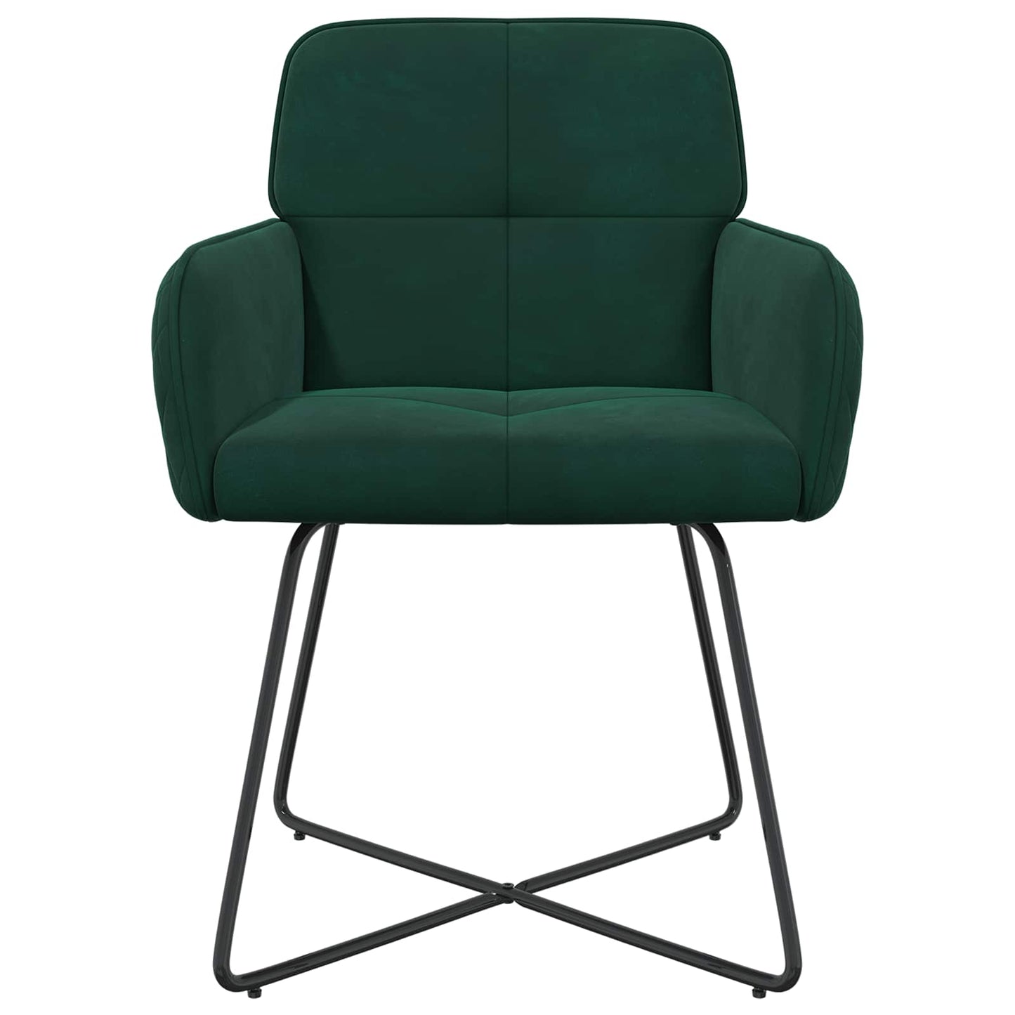Eettafelstoelen 2 pcs fluweel Donkergroen 59 x 56,5 x 86 cm