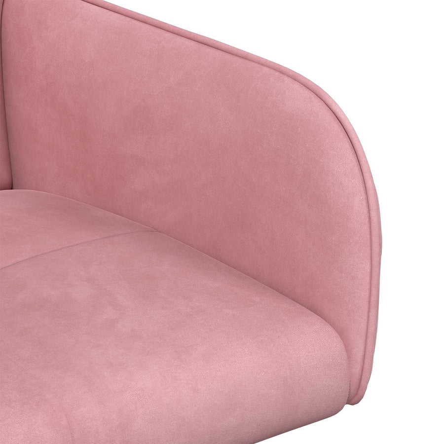 Eettafelstoelen 2 pcs fluweel Roze 59 x 56,5 x 86 cm