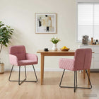 Eettafelstoelen 2 pcs fluweel Roze 59 x 56,5 x 86 cm