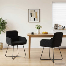 Eettafelstoelen 2 pcs fluweel Zwart 59 x 56,5 x 86 cm