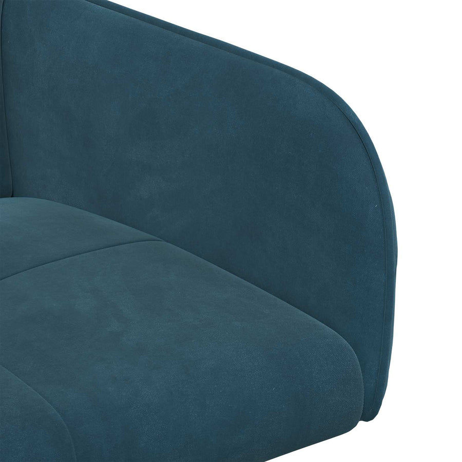 Eettafelstoelen 2 pcs fluweel Blauw 59 x 56,5 x 86 cm