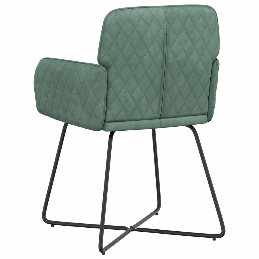 Eettafelstoelen 2 pcs fluweel Zeegroen 59 x 56,5 x 86 cm