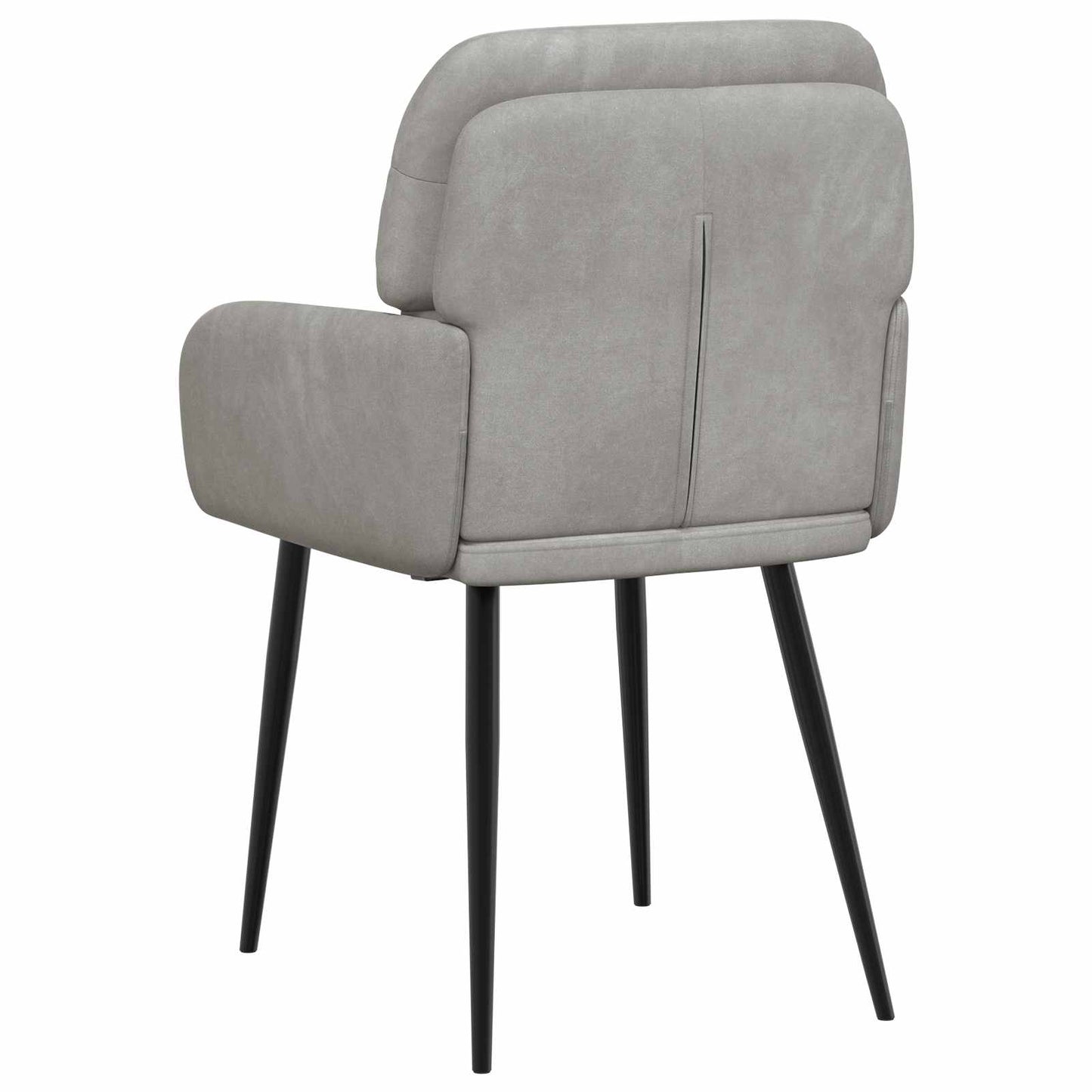 Eettafelstoelen 2 pcs fluweel Lichtgrijs 59 x 59,5 x 90 cm