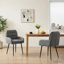 Eettafelstoelen 2 pcs fluweel Donkergrijs 59 x 59,5 x 90 cm