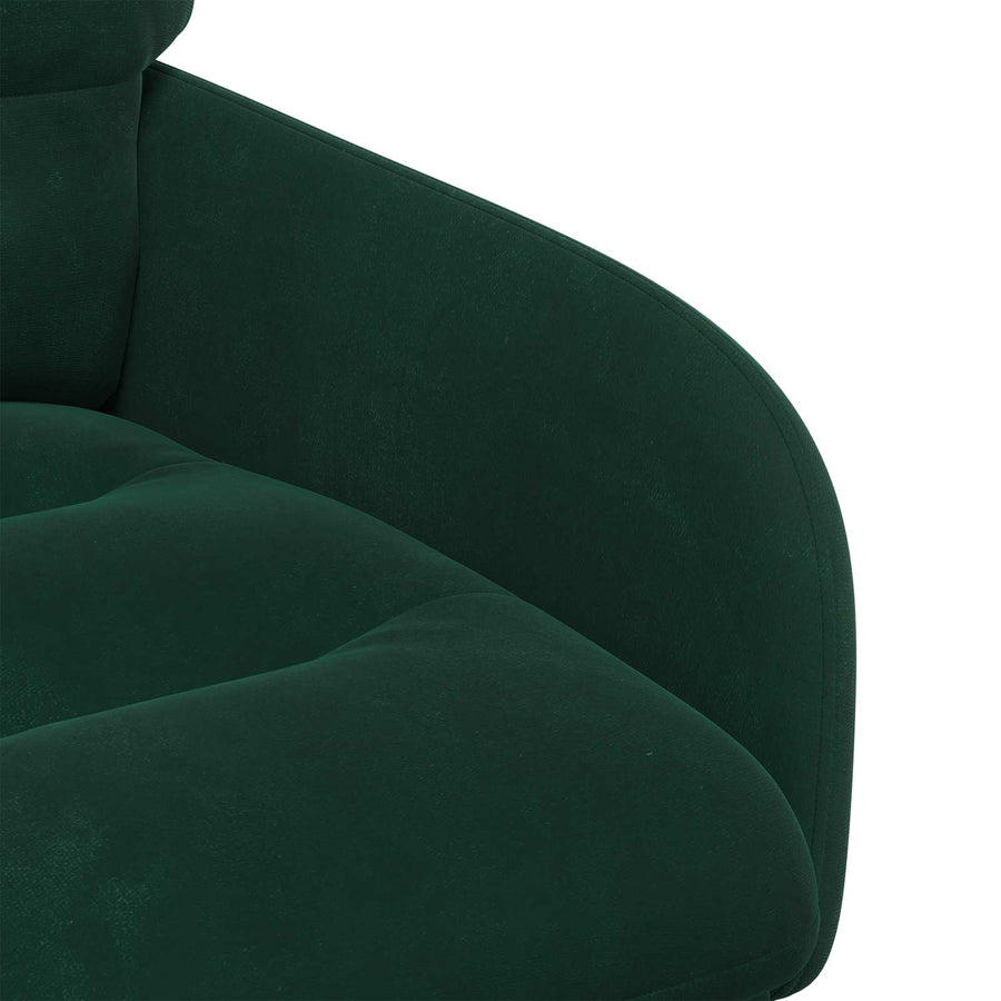 Eettafelstoelen 2 pcs fluweel Donkergroen 59 x 59,5 x 90 cm