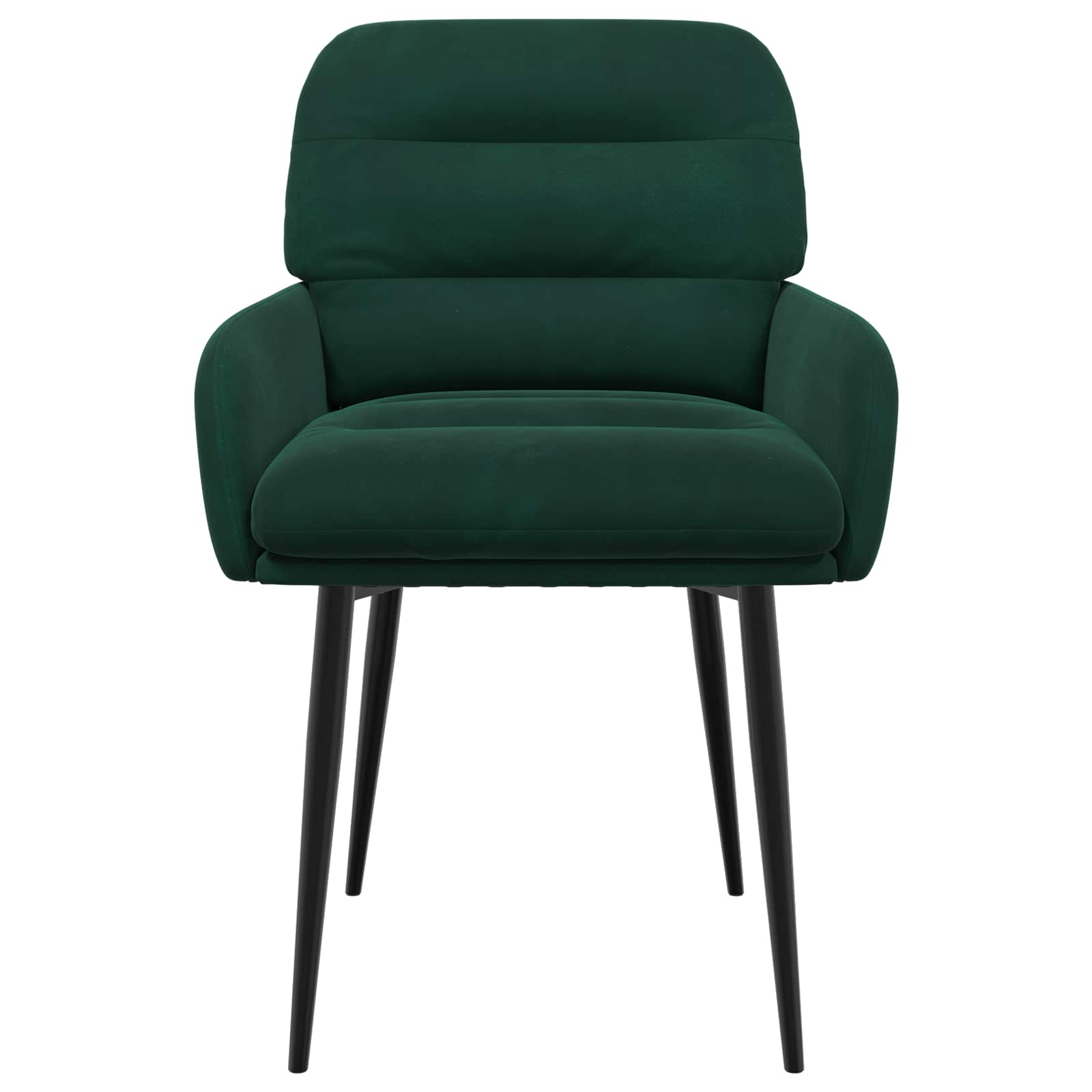 Eettafelstoelen 2 pcs fluweel Donkergroen 59 x 59,5 x 90 cm
