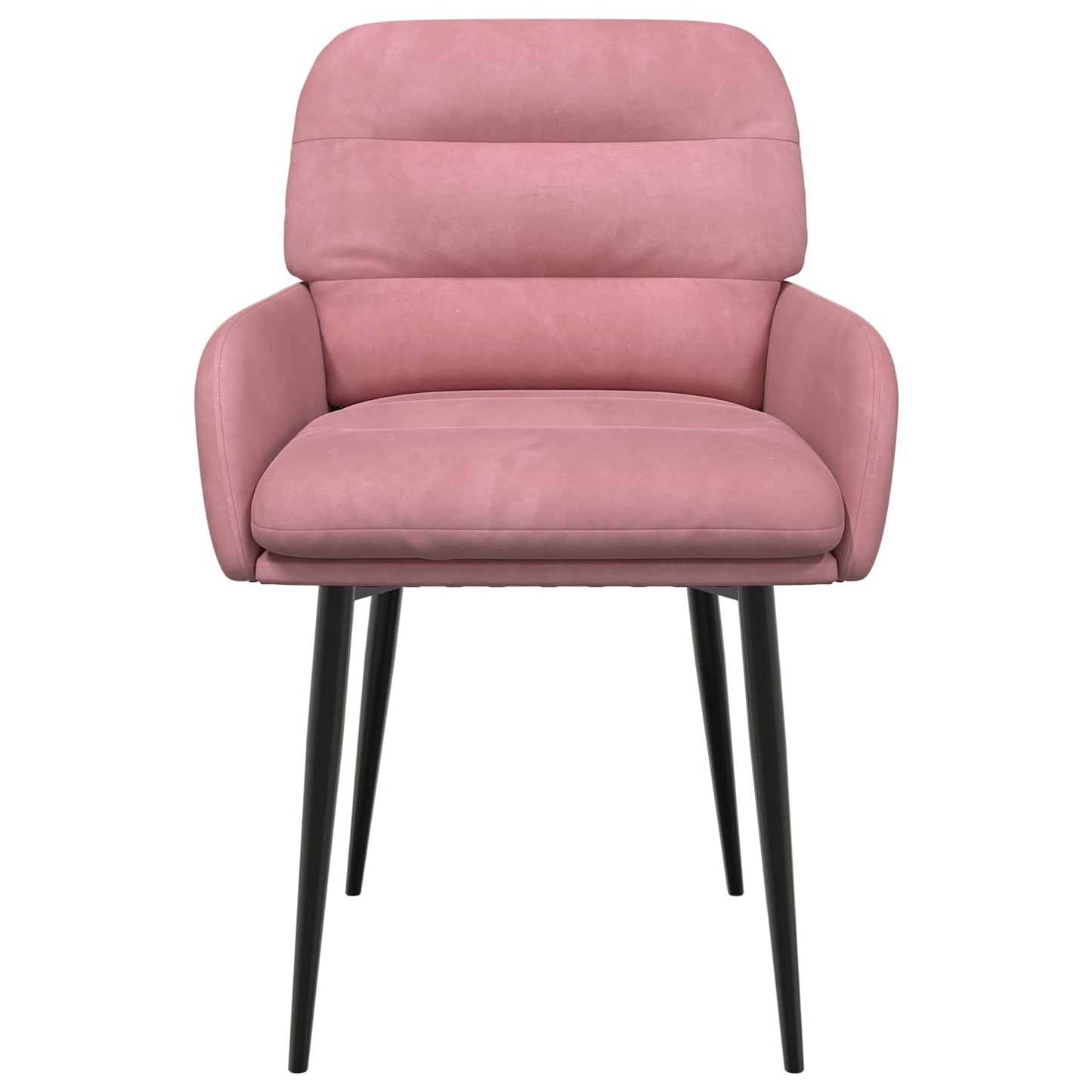 Eettafelstoelen 2 pcs fluweel Roze 59 x 59,5 x 90 cm