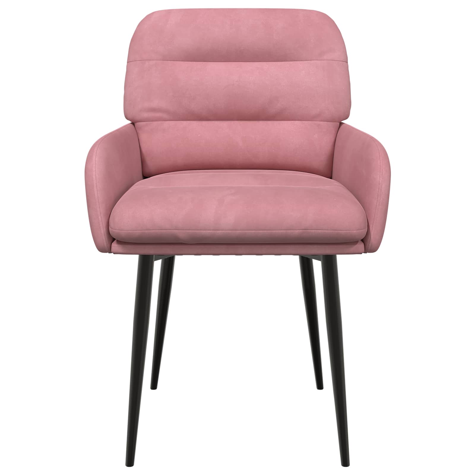 Eettafelstoelen 2 pcs fluweel Roze 59 x 59,5 x 90 cm