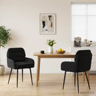 Eettafelstoelen 2 pcs fluweel Zwart 59 x 59,5 x 90 cm