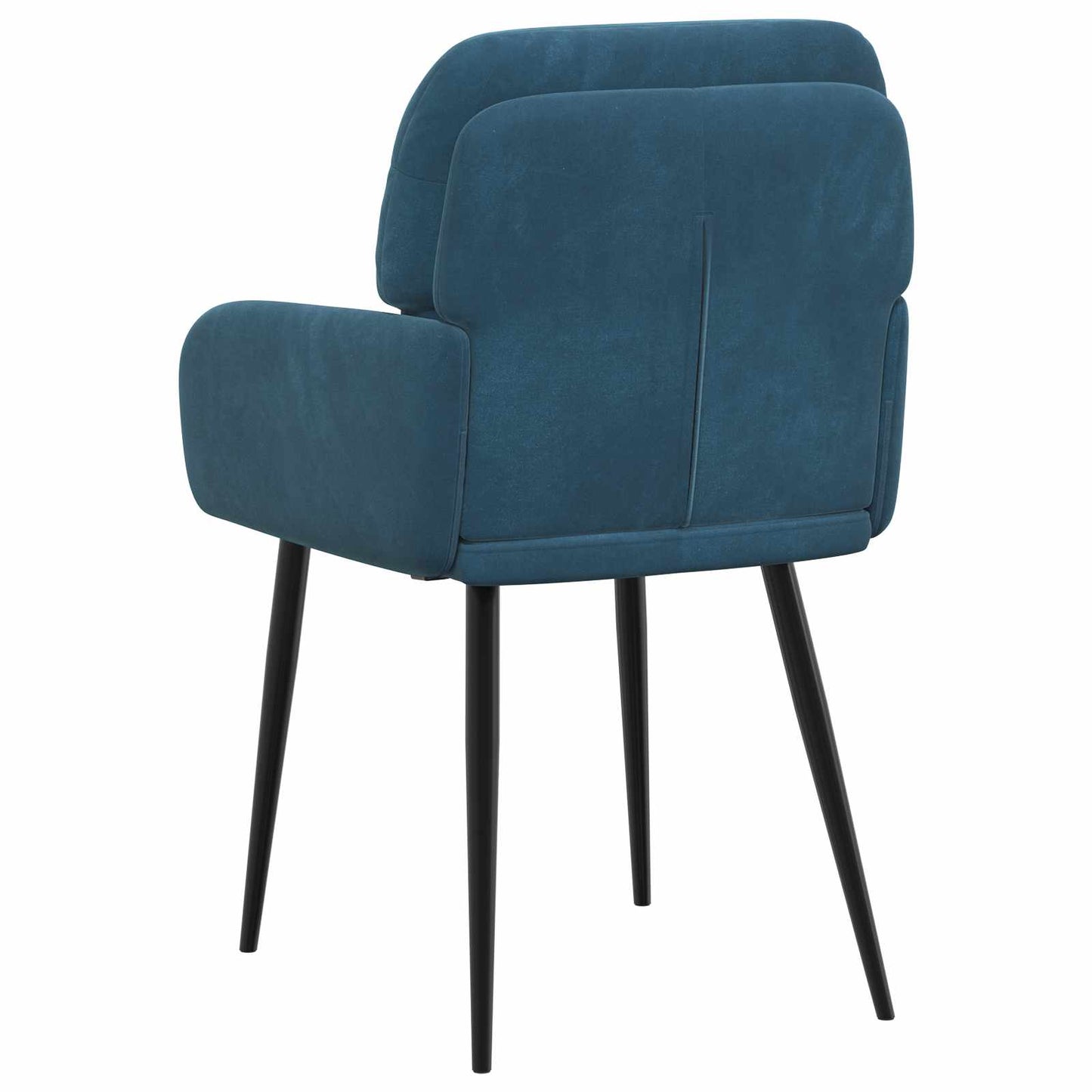 Eettafelstoelen 2 pcs fluweel Blauw 59 x 59,5 x 90 cm