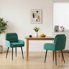 Eettafelstoelen 2 pcs fluweel Turquoise 59 x 59,5 x 90 cm