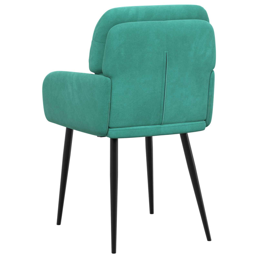 Eettafelstoelen 2 pcs fluweel Turquoise 59 x 59,5 x 90 cm
