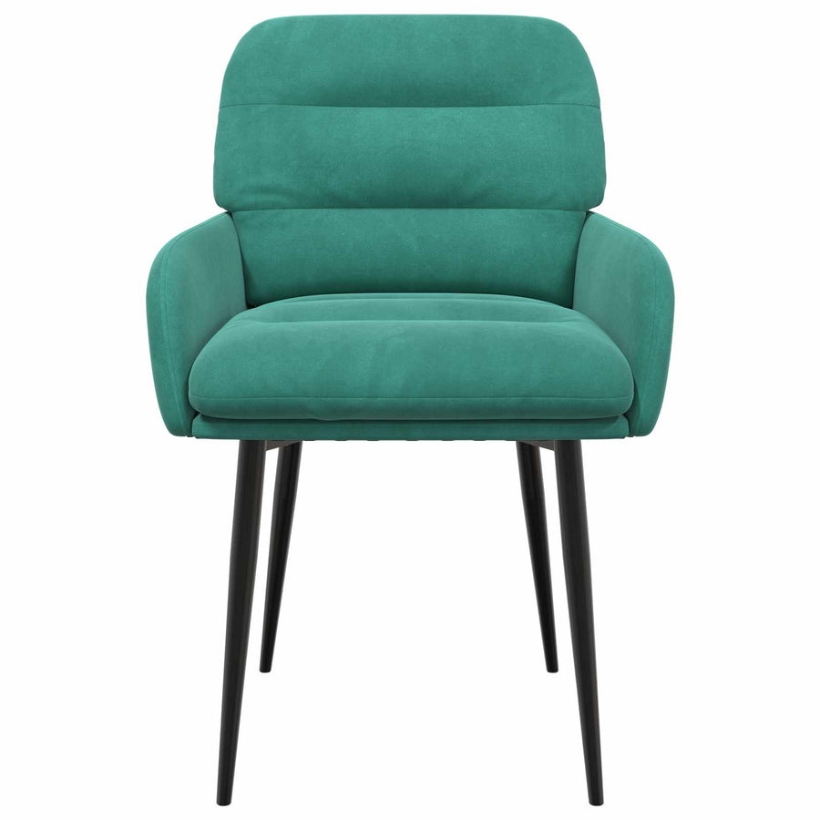 Eettafelstoelen 2 pcs fluweel Turquoise 59 x 59,5 x 90 cm