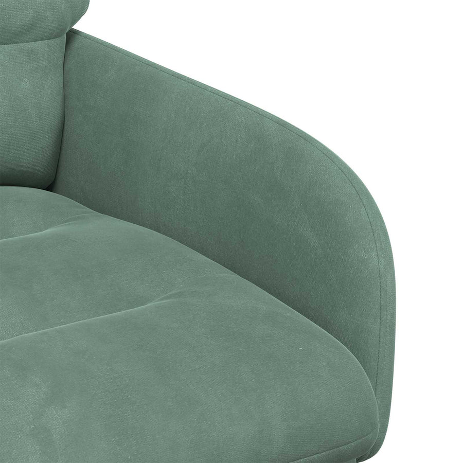 Eettafelstoelen 2 pcs fluweel Zeegroen 59 x 59,5 x 90 cm