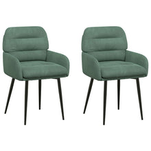Eettafelstoelen 2 pcs fluweel Zeegroen 59 x 59,5 x 90 cm