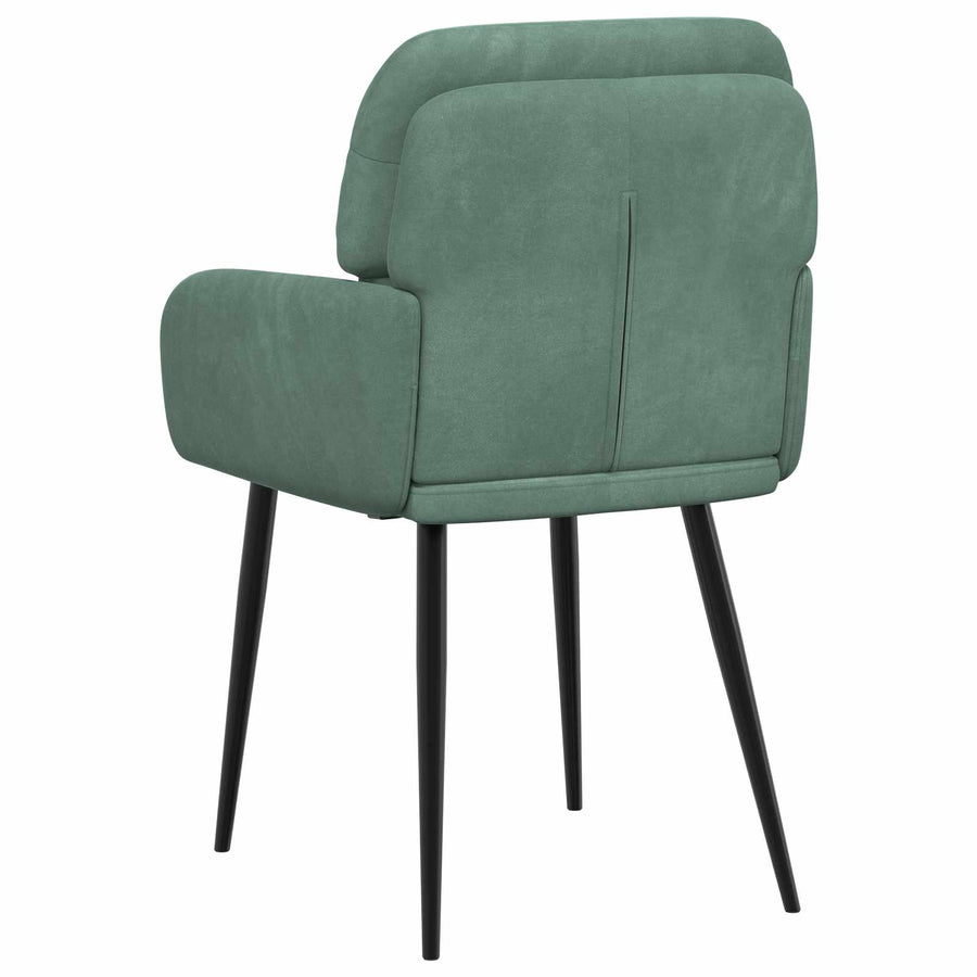 Eettafelstoelen 2 pcs fluweel Zeegroen 59 x 59,5 x 90 cm