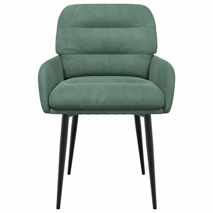 Eettafelstoelen 2 pcs fluweel Zeegroen 59 x 59,5 x 90 cm