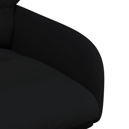 Draai Eetstoelen 2 pcs Kunstleer Zwart 59 x 59,5 x 90 cm