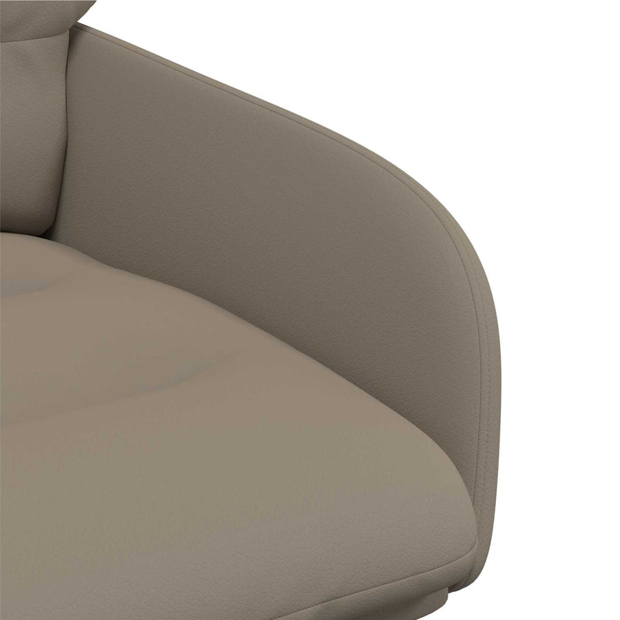 Draai Eetstoelen 2 pcs Kunstleer Cappuccino 59x59,5x90cm