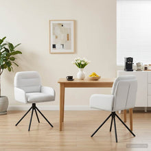 Draai Eetstoelen 2 pcs Kunstleer Wit 59 x 59,5 x 90 cm