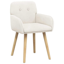 Eettafelstoelen 2 pcs Bouclé Crèmekleurig 59 x 57 x 85 cm