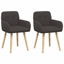 Eettafelstoelen 2 pcs Bouclé Donkergrijs 59 x 57 x 85 cm