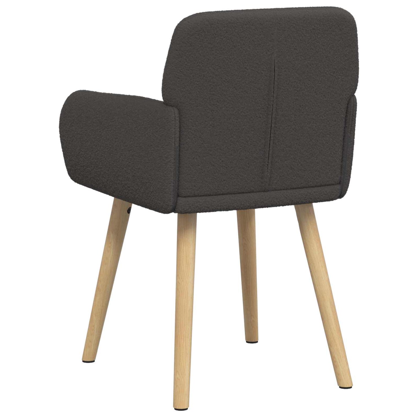 Eettafelstoelen 2 pcs Bouclé Donkergrijs 59 x 57 x 85 cm