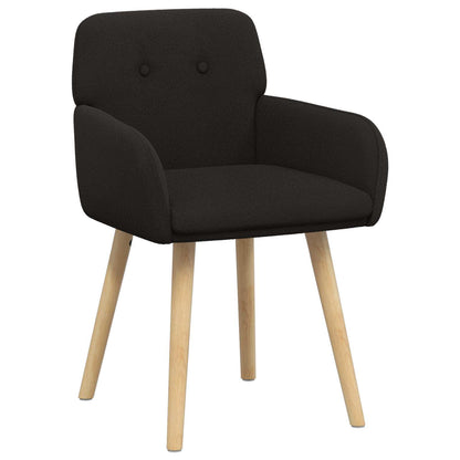 Eettafelstoelen 2 pcs Bouclé Zwart 59 x 57 x 85 cm