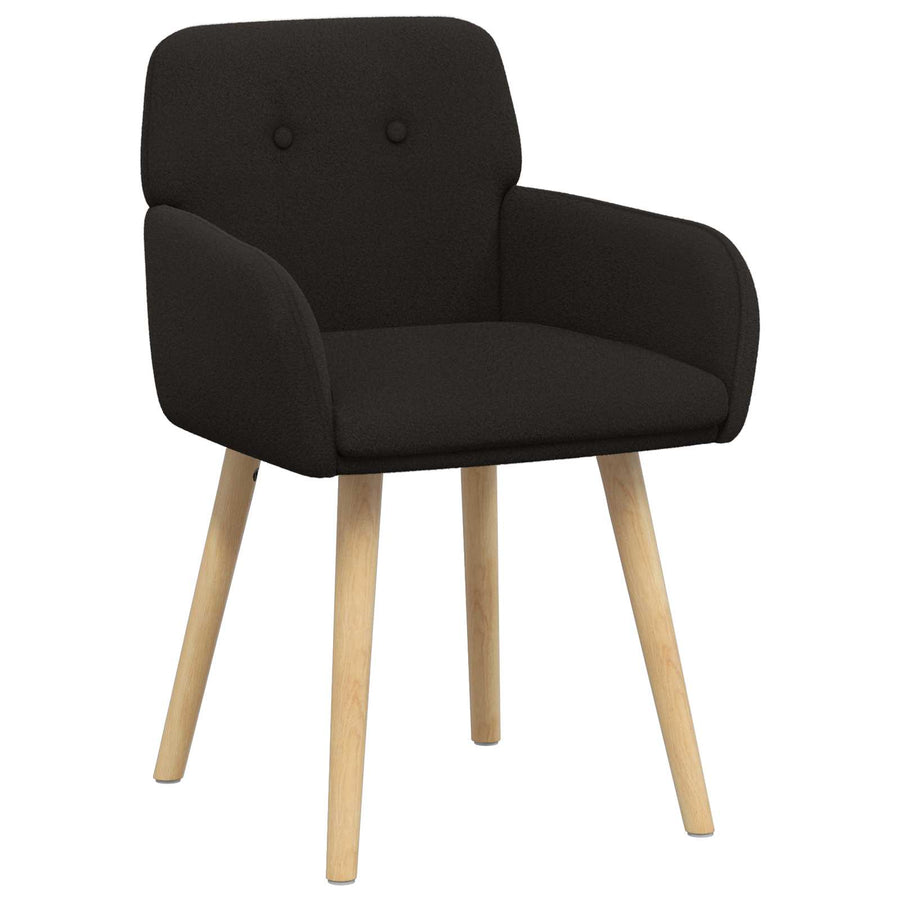 Eettafelstoelen 2 pcs Bouclé Zwart 59 x 57 x 85 cm