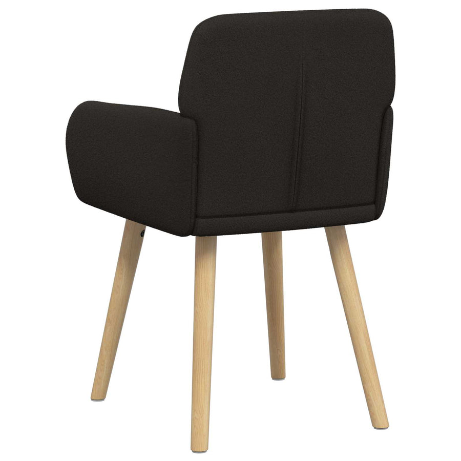 Eettafelstoelen 2 pcs Bouclé Zwart 59 x 57 x 85 cm