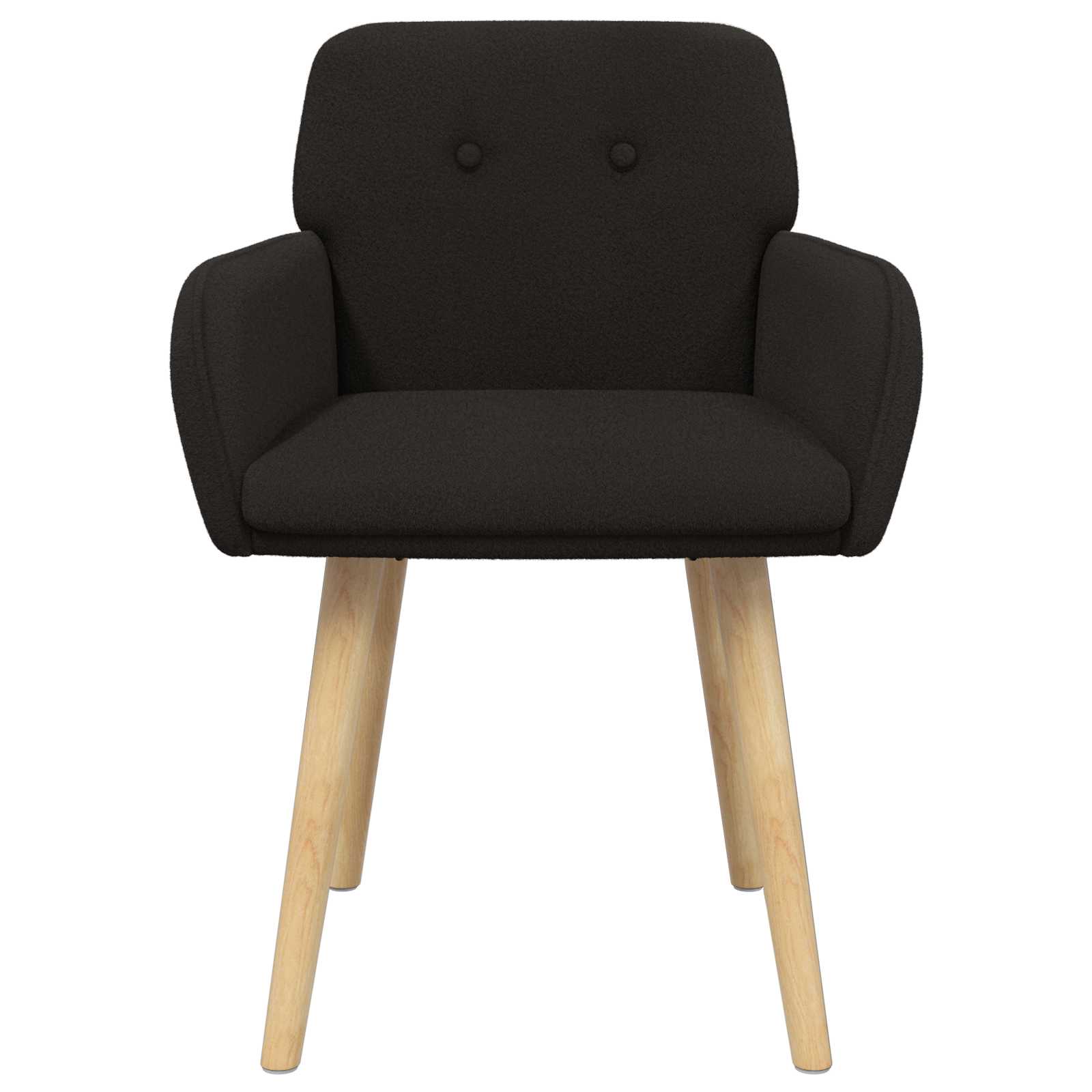 Eettafelstoelen 2 pcs Bouclé Zwart 59 x 57 x 85 cm