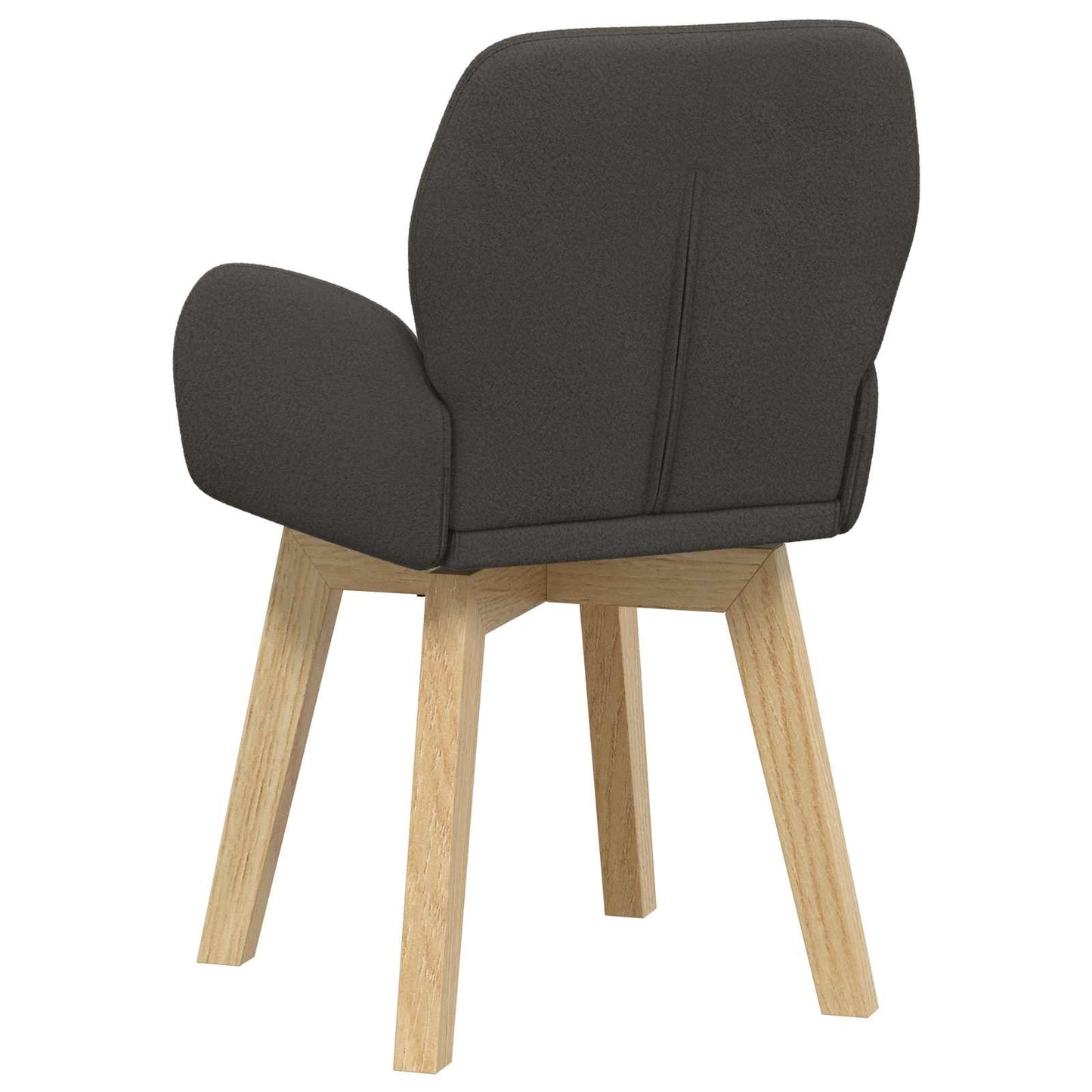 Draai Eetstoelen 2 pcs Bouclé Donkergrijs 54 x 58 x 87 cm