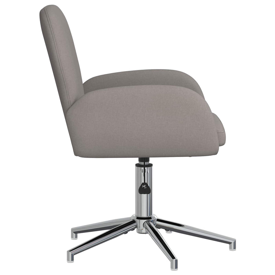 Draaischrijfstoel 54 x 58 x 90 cm Taupe Stof