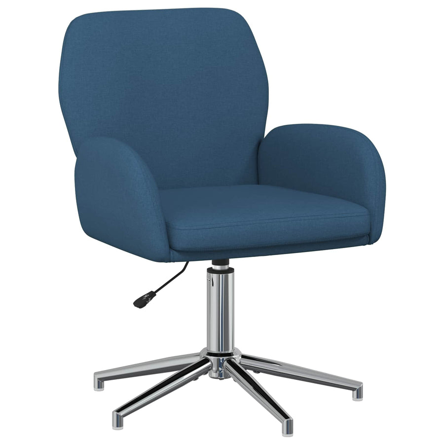 Draaischrijfstoel 54 x 58 x 90 cm Blauw Stof