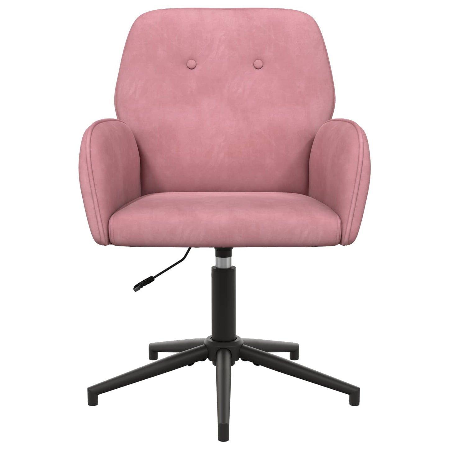 Draaischrijfstoel 54 x 55 x 90 cm Roze fluweel