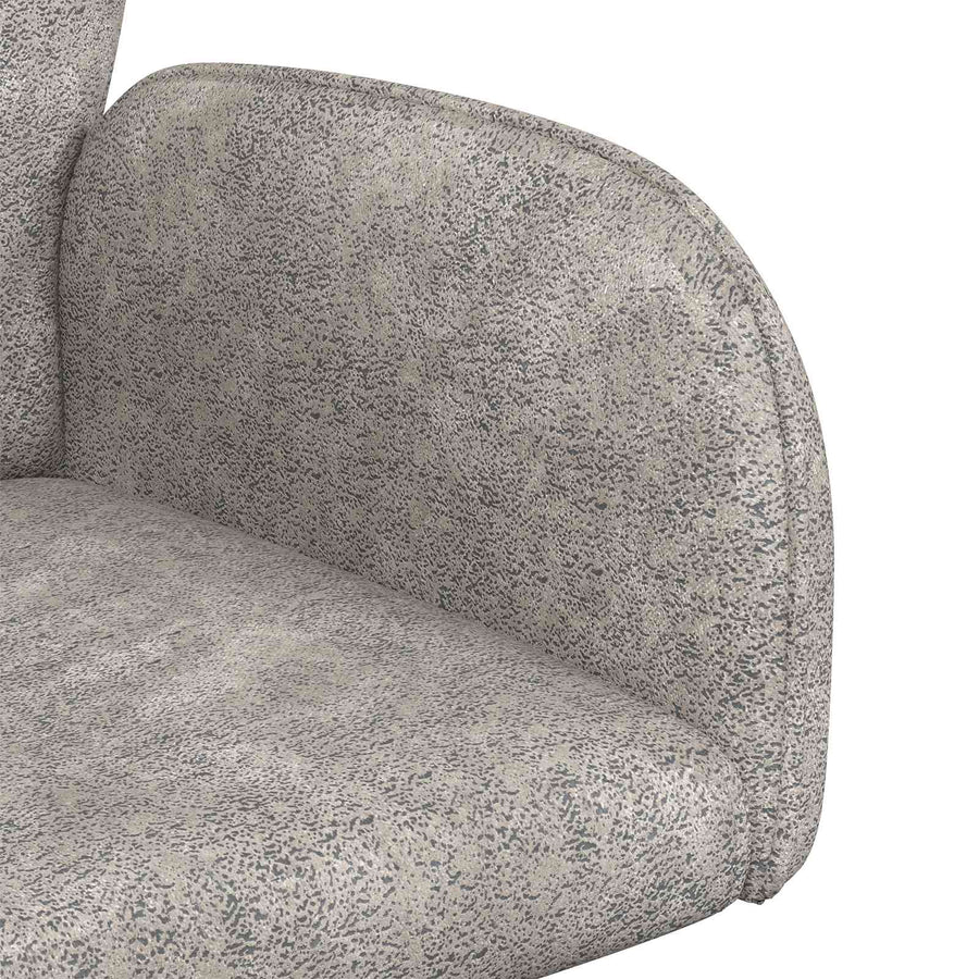 Draai Eetstoelen 2 pcs Nep Suede Leer Lichtgrijs