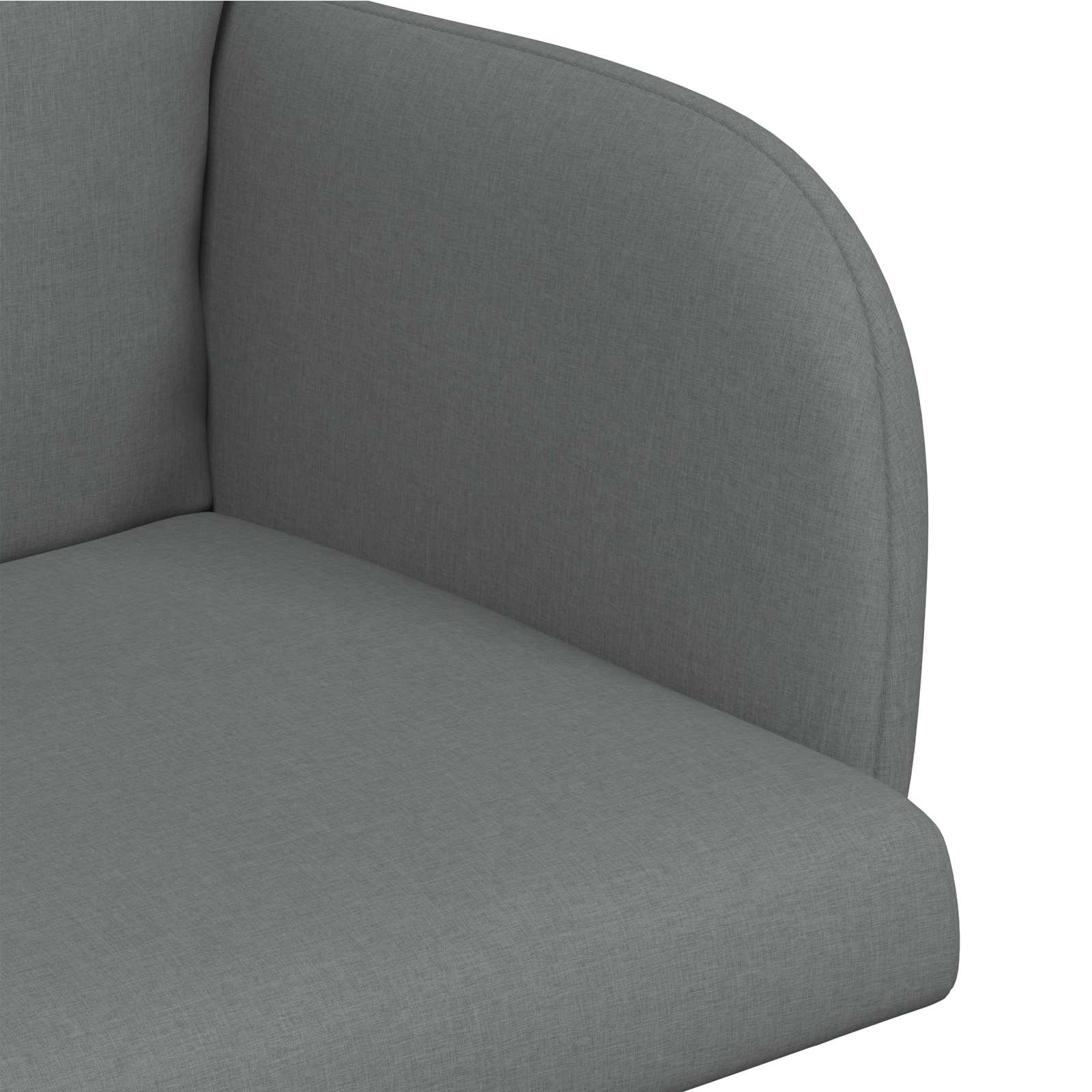 Eettafelstoelen 2 pcs Stof Donkergrijs 60 x 56 x 96 cm