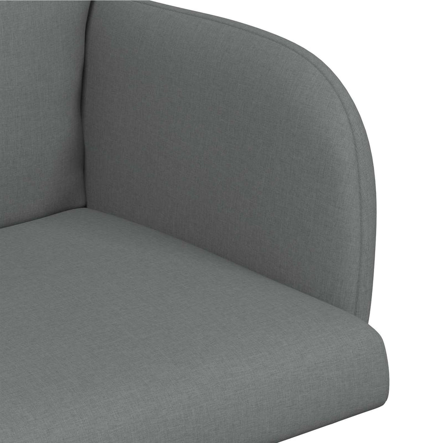 Eettafelstoelen 2 pcs Stof Donkergrijs 60 x 56 x 96 cm