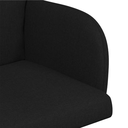Eettafelstoelen 2 pcs Stof Zwart 60 x 56 x 96 cm