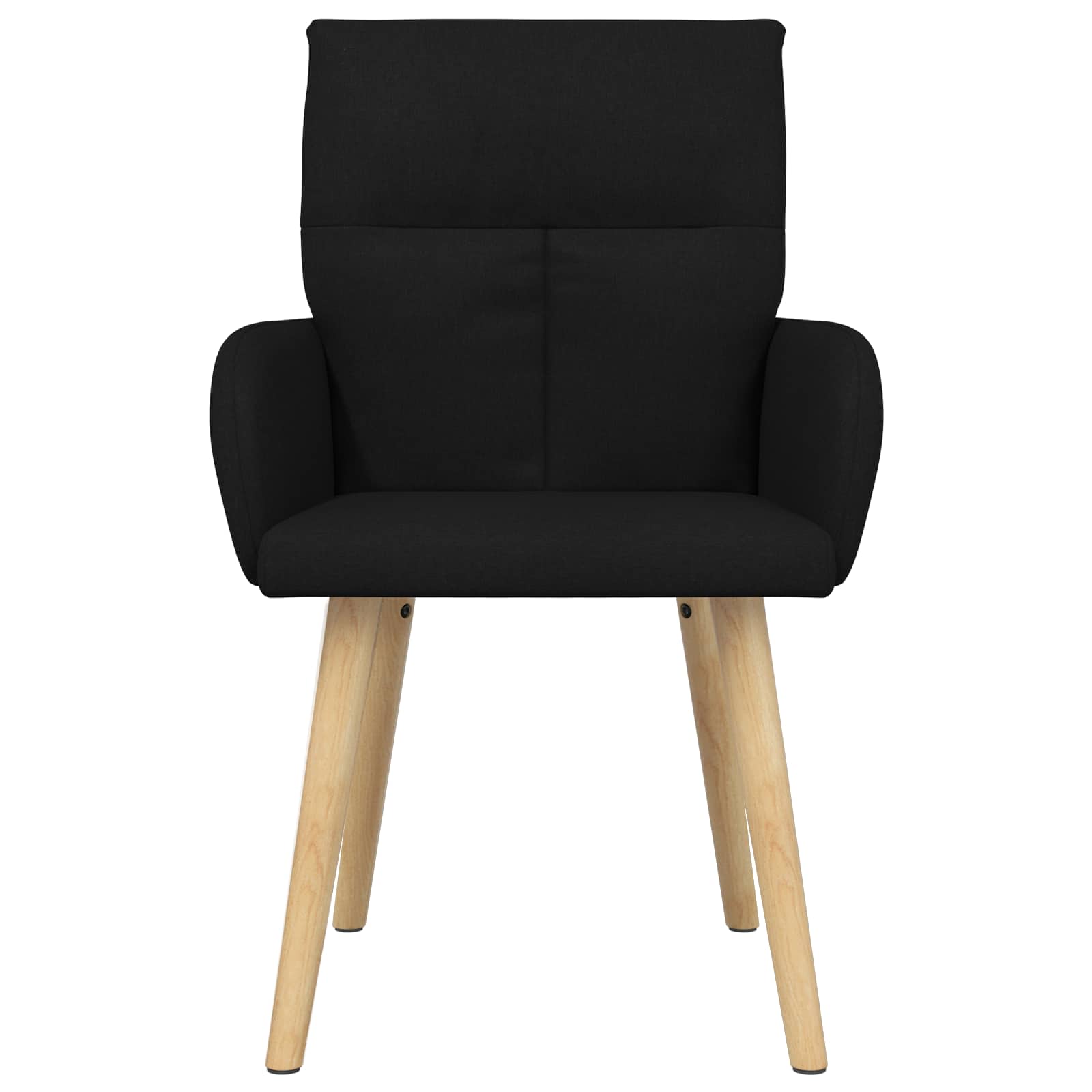 Eettafelstoelen 2 pcs Stof Zwart 60 x 56 x 96 cm
