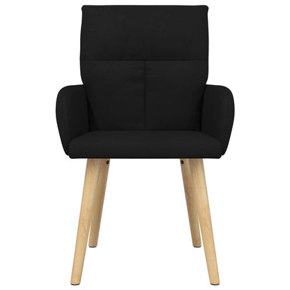 Eettafelstoelen 2 pcs Stof Zwart 60 x 56 x 96 cm