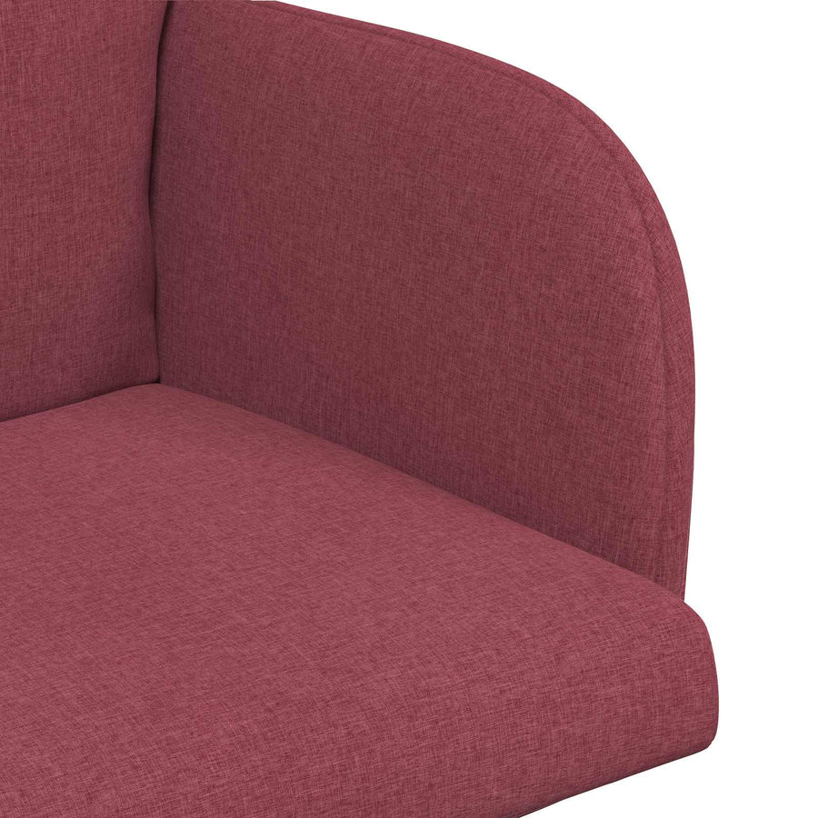 Eettafelstoelen 2 pcs Stof Wijnrood 60 x 56 x 96 cm