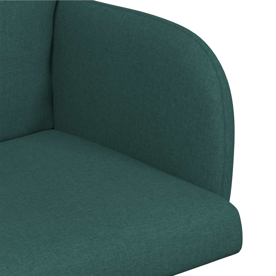 Eettafelstoelen 2 pcs Stof Donkergroen 60 x 56 x 96 cm