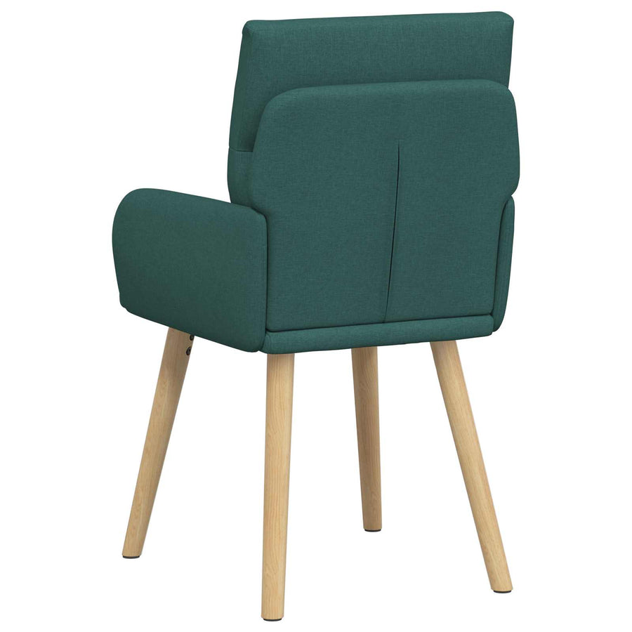 Eettafelstoelen 2 pcs Stof Donkergroen 60 x 56 x 96 cm